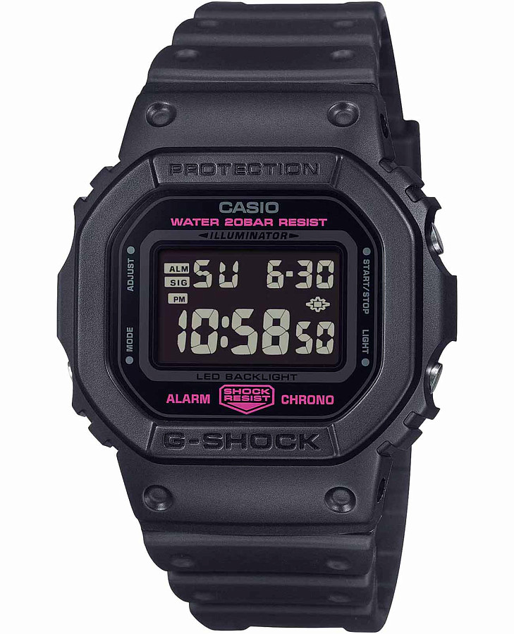 Часы Casio G-Shock DW-5600PK-1D — мужские, красный