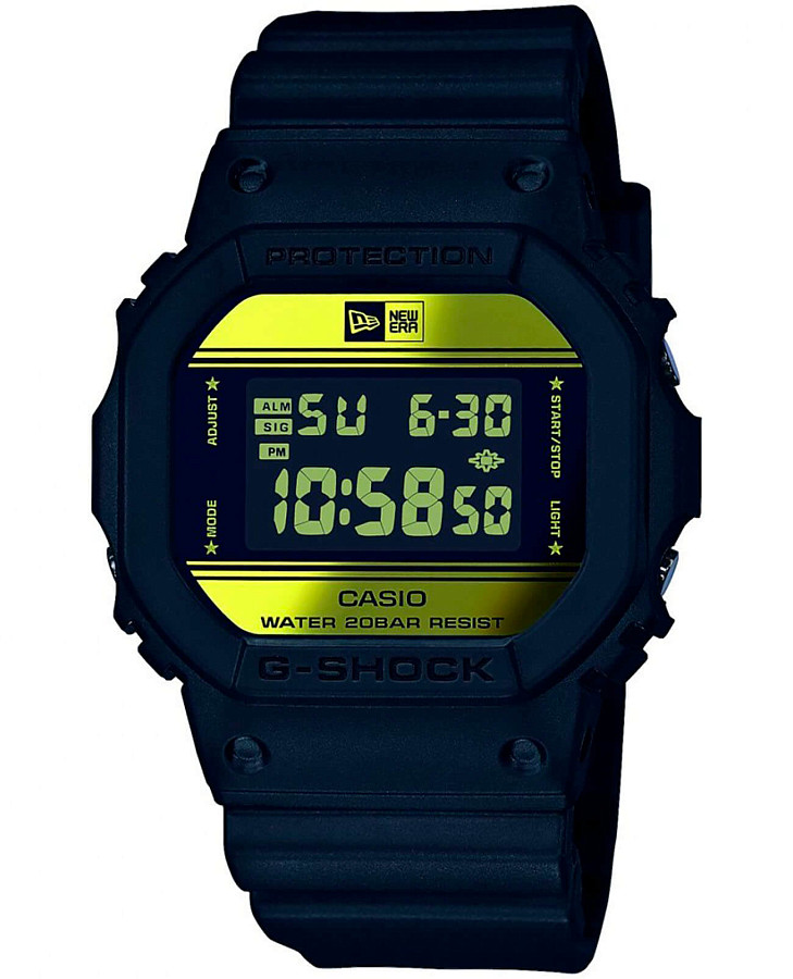 Часы Casio G-Shock DW-5600NE-1 — мужские, желтый