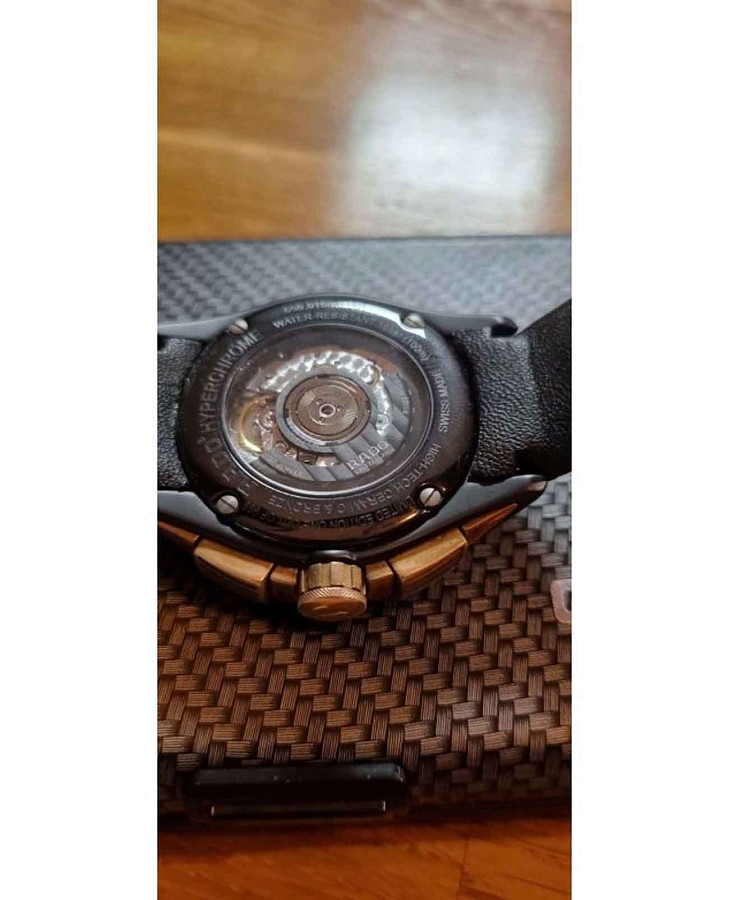 Часы Rado HyperChrome Automatic Chronograph R32168156 — кожаный, мужские