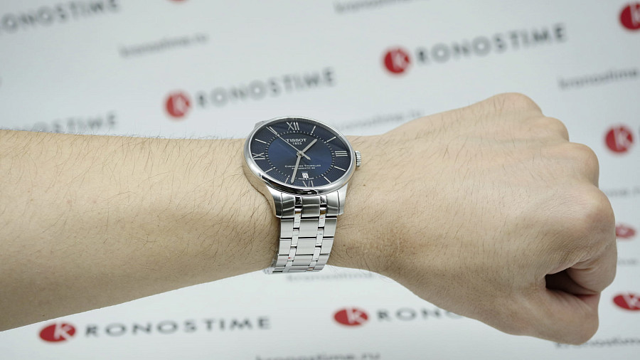 Часы Tissot Chemin des Tourelles Powermatic 80 T099.407.11.048.00 — мужские, серебристый