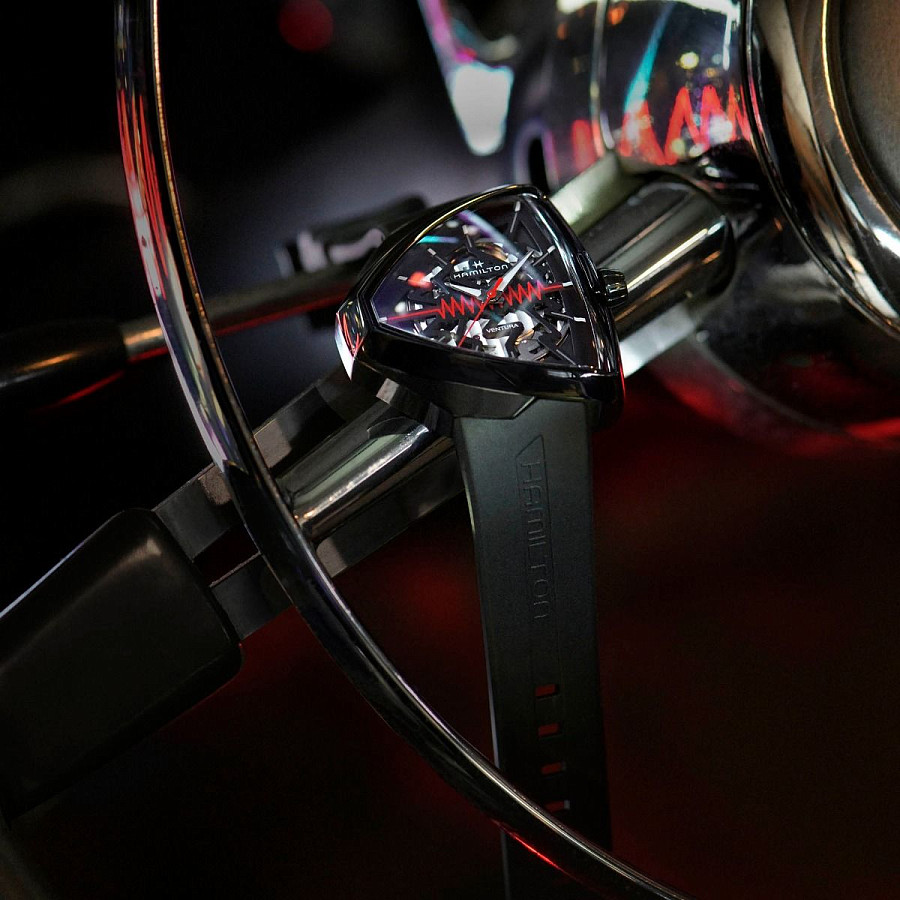 Часы Hamilton Ventura Elvis80 Skeleton Auto H24535331 — Швейцария, механические