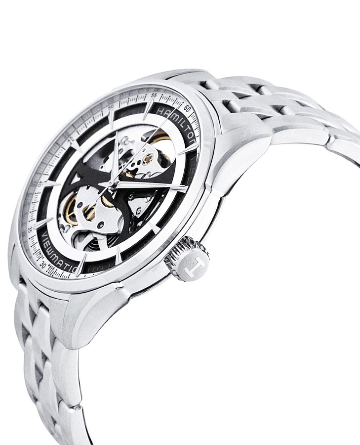 Часы Hamilton Jazzmaster Viewmatic Skeleton Gent Auto H42555151 — механические, Швейцария, мужские