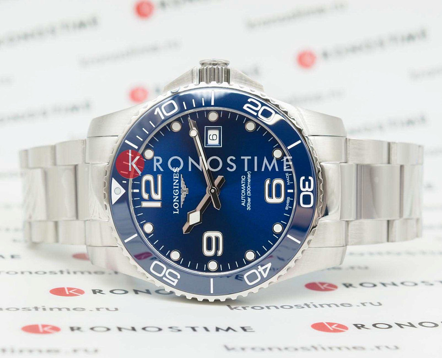 Часы Longines HydroConquest L3.781.4.96.6 — механические, металл сталь