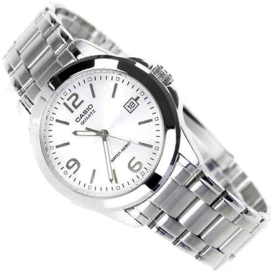 Часы Casio Collection MTP-1215A-7ADF (MTP-1215A-7A) — серебристый, сталь металл