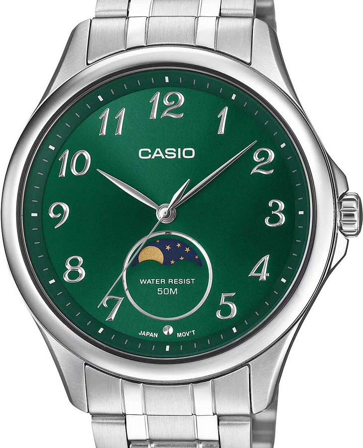 Часы Casio Collection MTP-M110D-3A — кварцевые, металл сталь