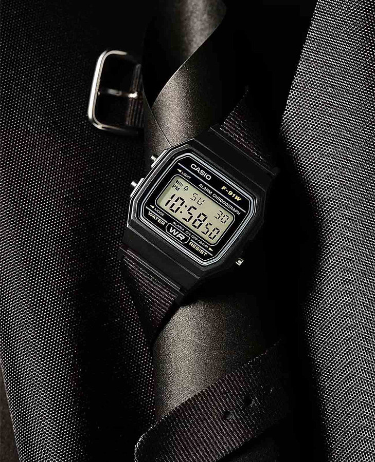 Часы Casio Collection F-91WF-1A — пластик, Япония