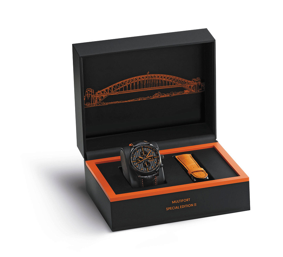 Часы Mido Multifort Chronograph M005.614.36.051.22 — черный, металл сталь
