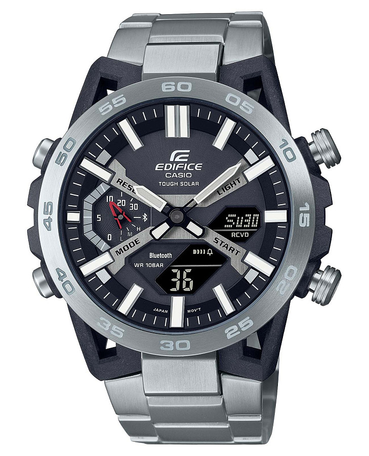 Часы Casio Edifice ECB-2000D-1ADF (ECB-2000D-1A) — мужские, серый