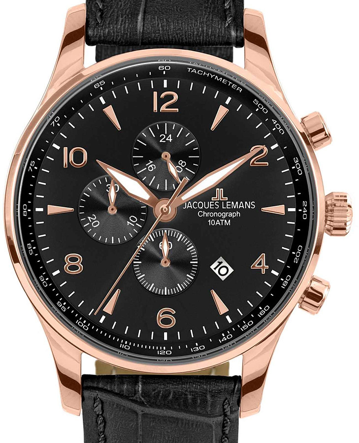 Часы Jacques Lemans London 1-1844ZS — кварцевые, сталь металл