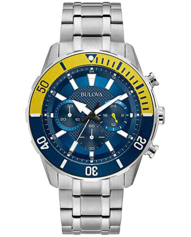 Часы Bulova Sports 98A245 — мужские, синий