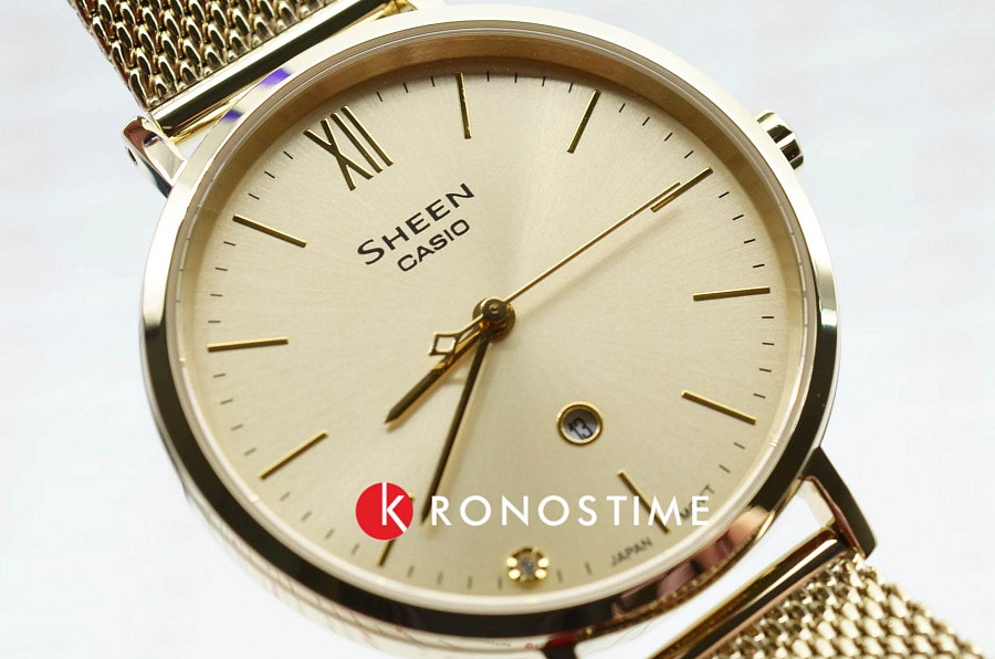 Часы Casio Sheen SHE-4539GM-9A — Япония, кварцевые