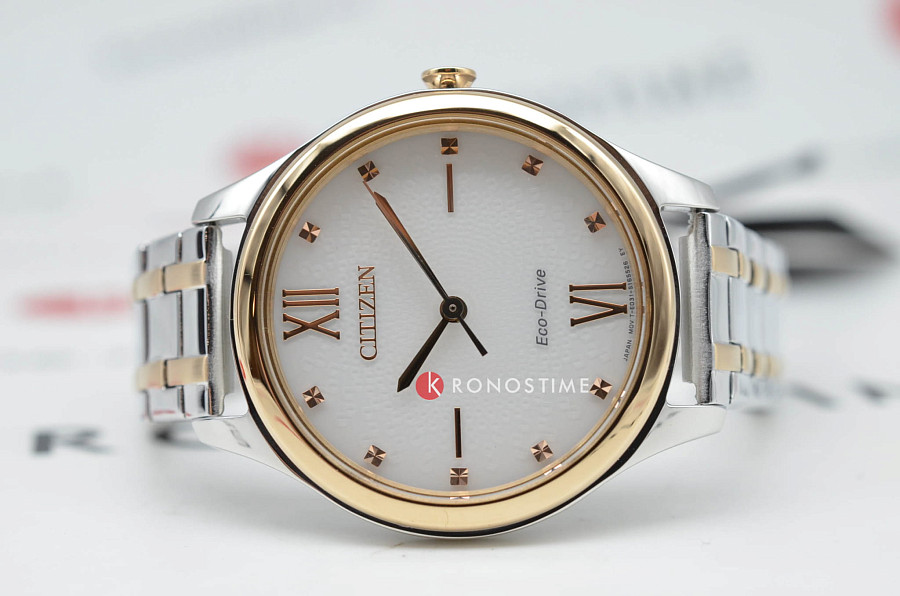 Часы Citizen Eco-Drive EM0506-77A — нержавеющая сталь с ip-покрытием, женские