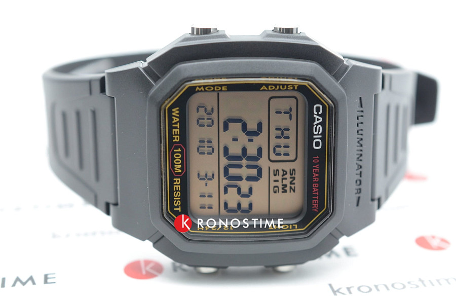 Часы Casio Collection W-800HG-9AVDF (W-800HG-9A) — пластик, мужские