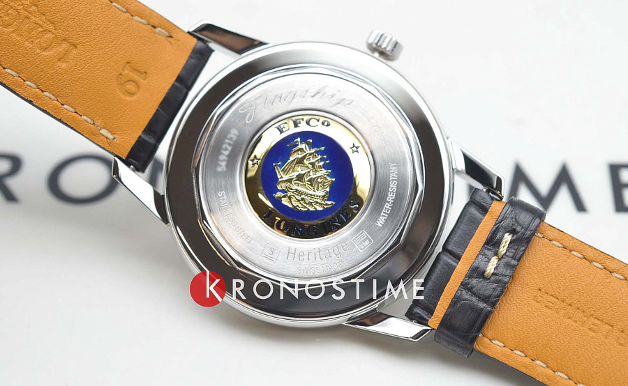 Часы Longines Heritage L4.795.4.58.0 — мужские, кожаный