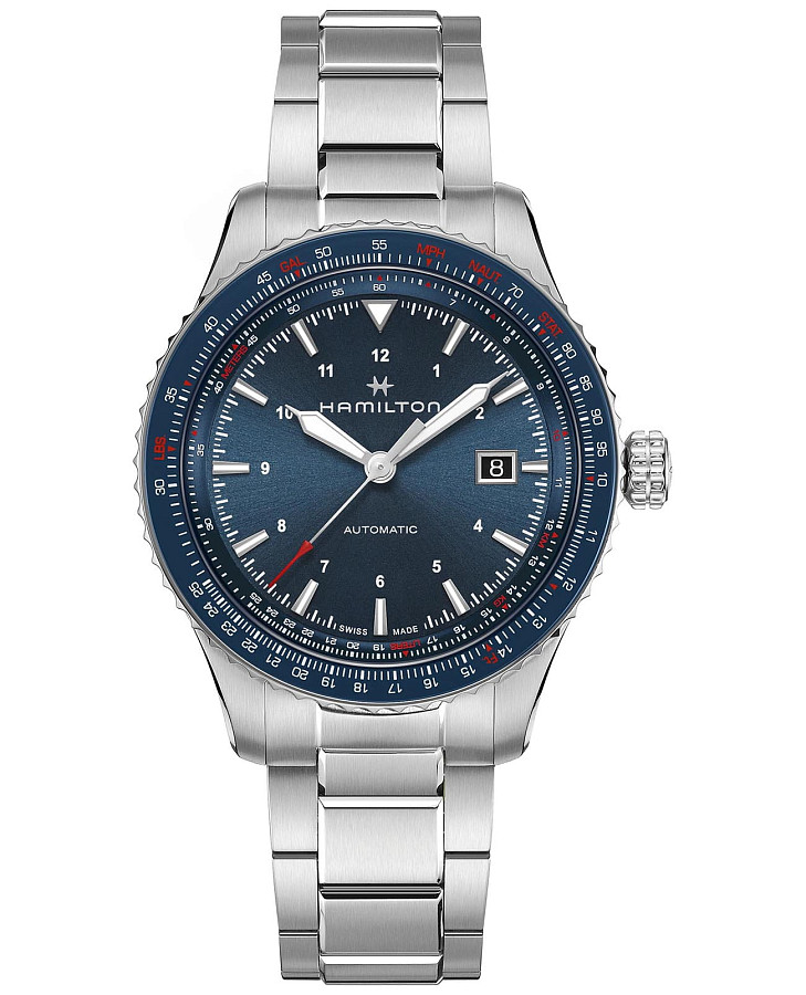 Часы Hamilton Khaki Aviation Converter Auto H76645140 — мужские, синий