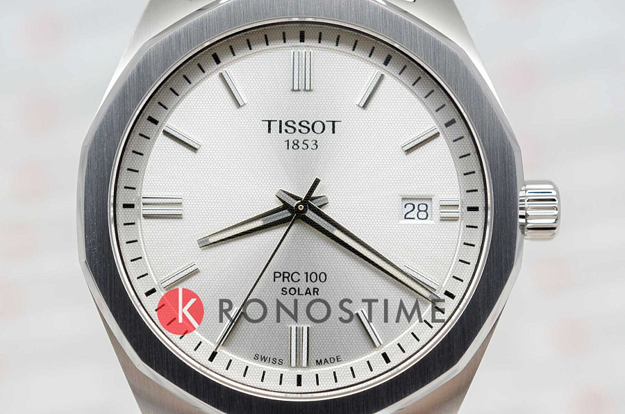 Часы Tissot PRC 100 Solar Quartz 39mm T151.422.11.031.00 — металл сталь, Швейцария