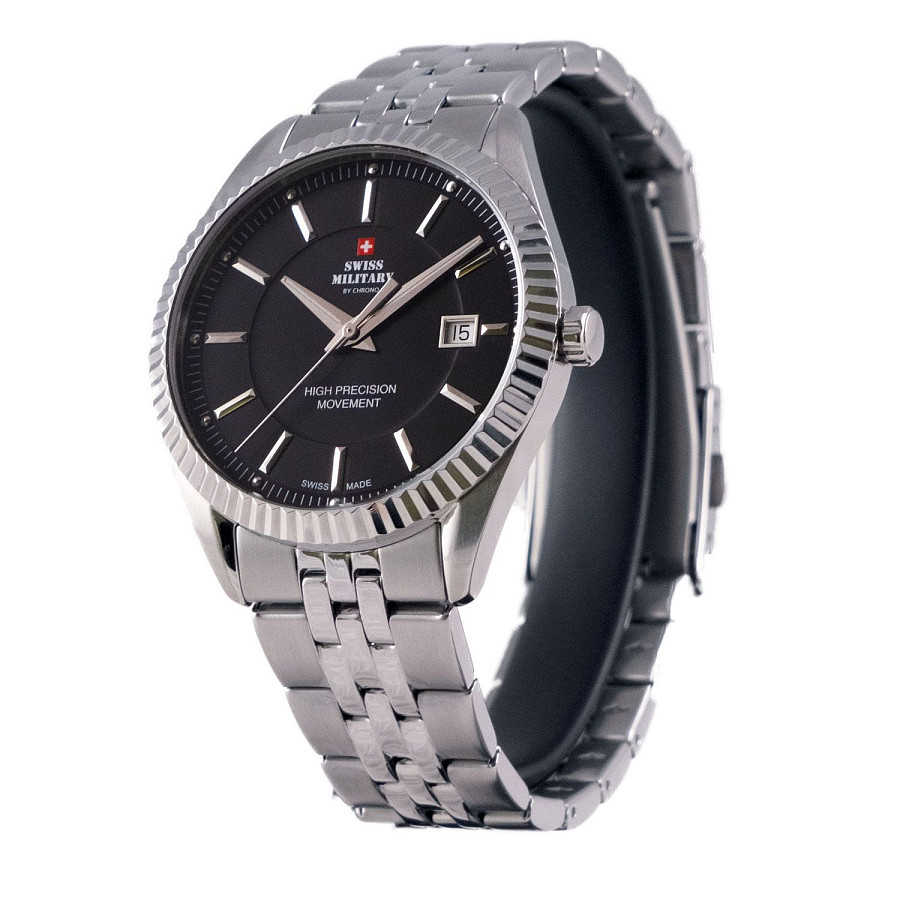 Часы Swiss Military by Chrono SM34065.01 — кварцевые, металл сталь