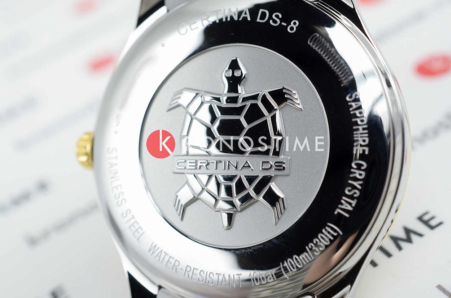 Часы Certina DS-8 Chronometer C033.451.22.031.00 — мужские, сталь c pvd покрытием