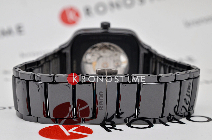 Часы Rado True Square Automatic Skeleton R27124162 — высокотехнологичная керамика, мужские