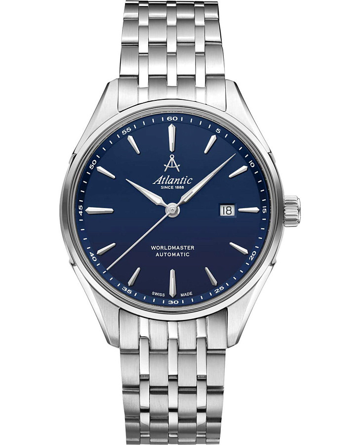 Часы Atlantic Worldmaster 1888 52759.41.51SM — мужские, синий