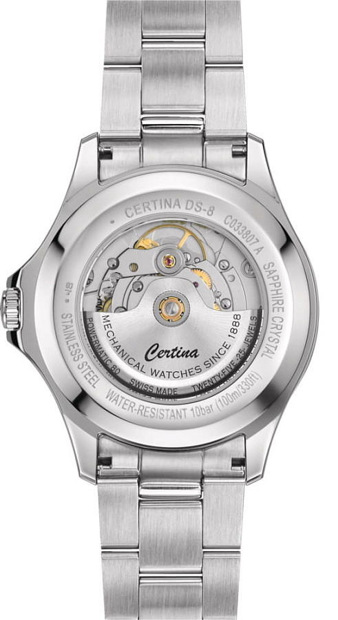 Часы Certina DS-8 C033.807.11.057.00 — механические, сталь металл