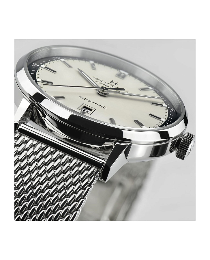 Часы Hamilton American Classic Intra-Matic Auto H38425120 — механические, сталь металл