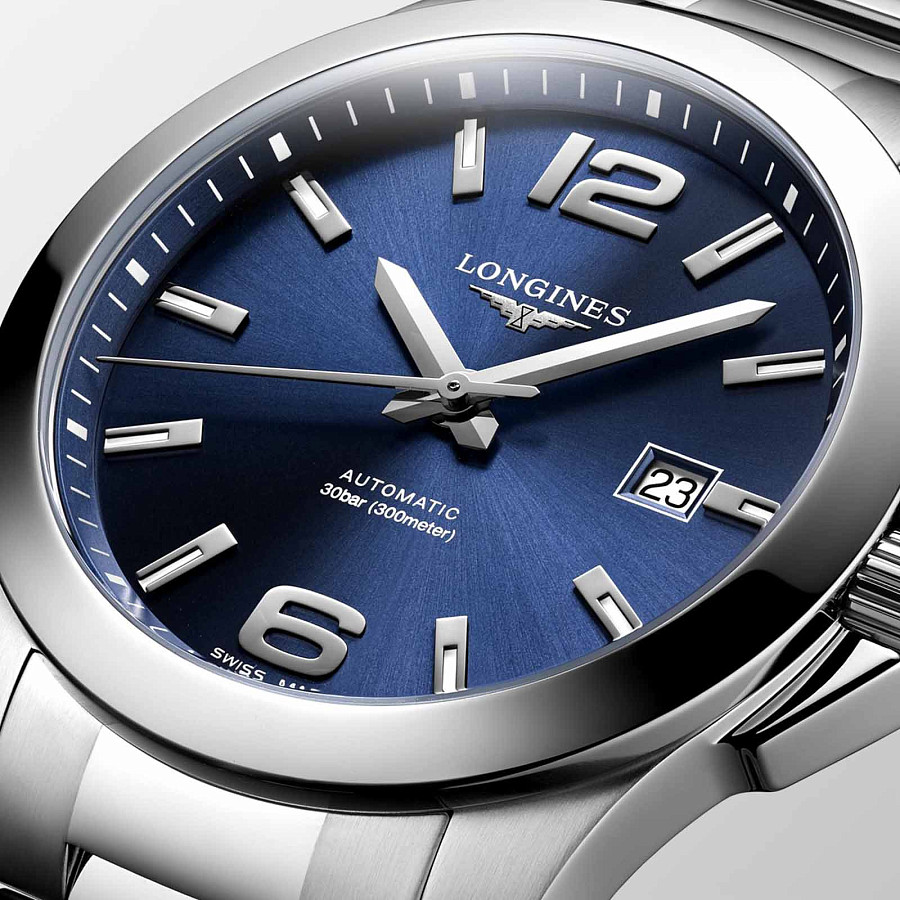 Часы Longines Conquest L3.777.4.99.6 — нержавеющая сталь, мужские