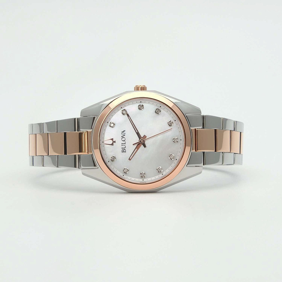 Часы Bulova Surveyor 98P207 — перламутровый, металл сталь