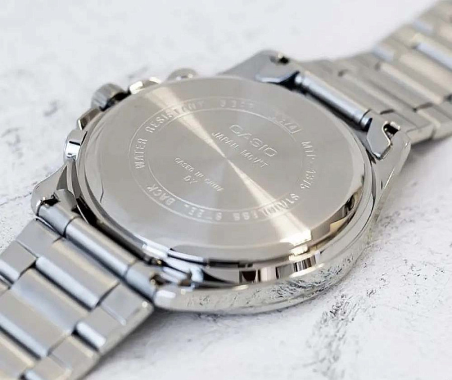 Часы Casio Collection MTP-1375D-3AVDF (MTP-1375D-3A — кварцевые, металл сталь