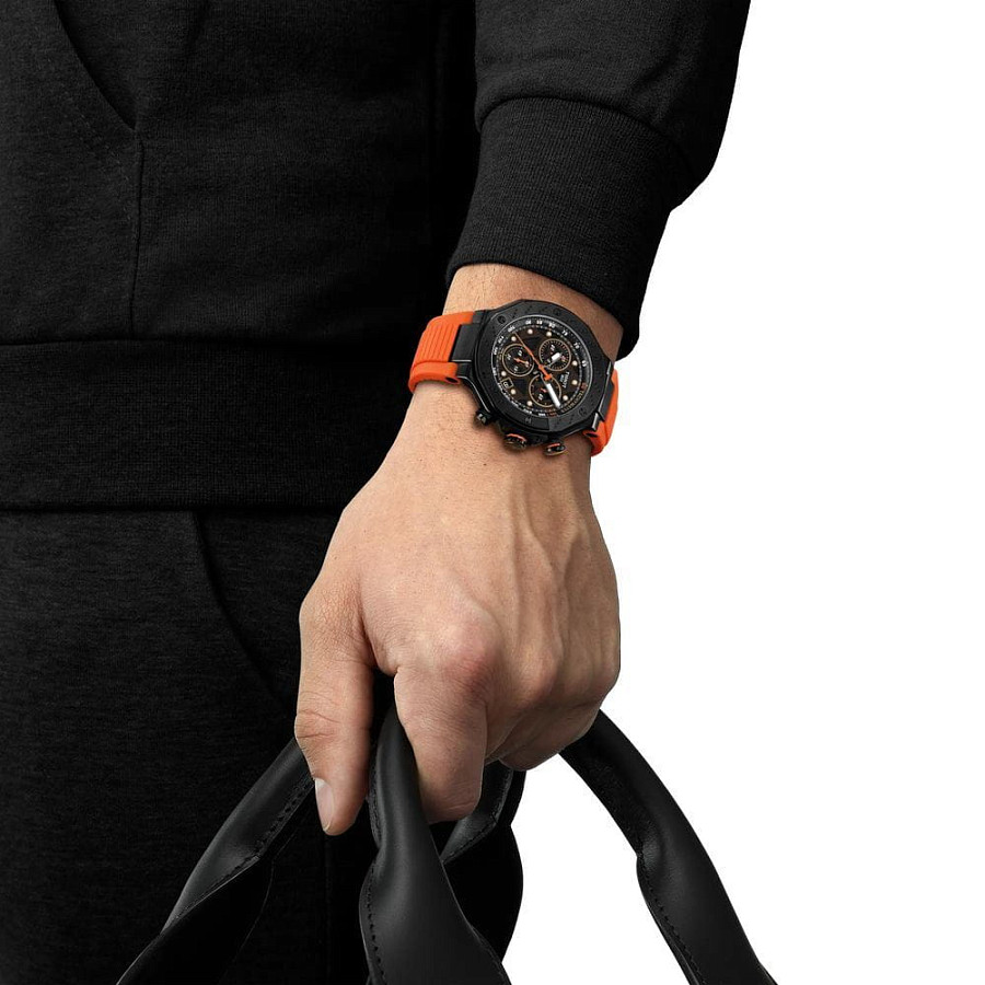 Часы Tissot T-Race MotoGP Quartz Chronograph T141.417.37.051.02 — черный, металл сталь