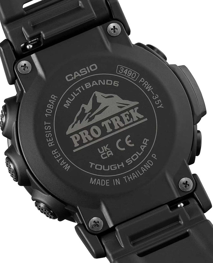 Часы Casio Pro Trek PRW-35Y-1BDR (PRW-35Y-1BER) — пластик сталь металл, Япония