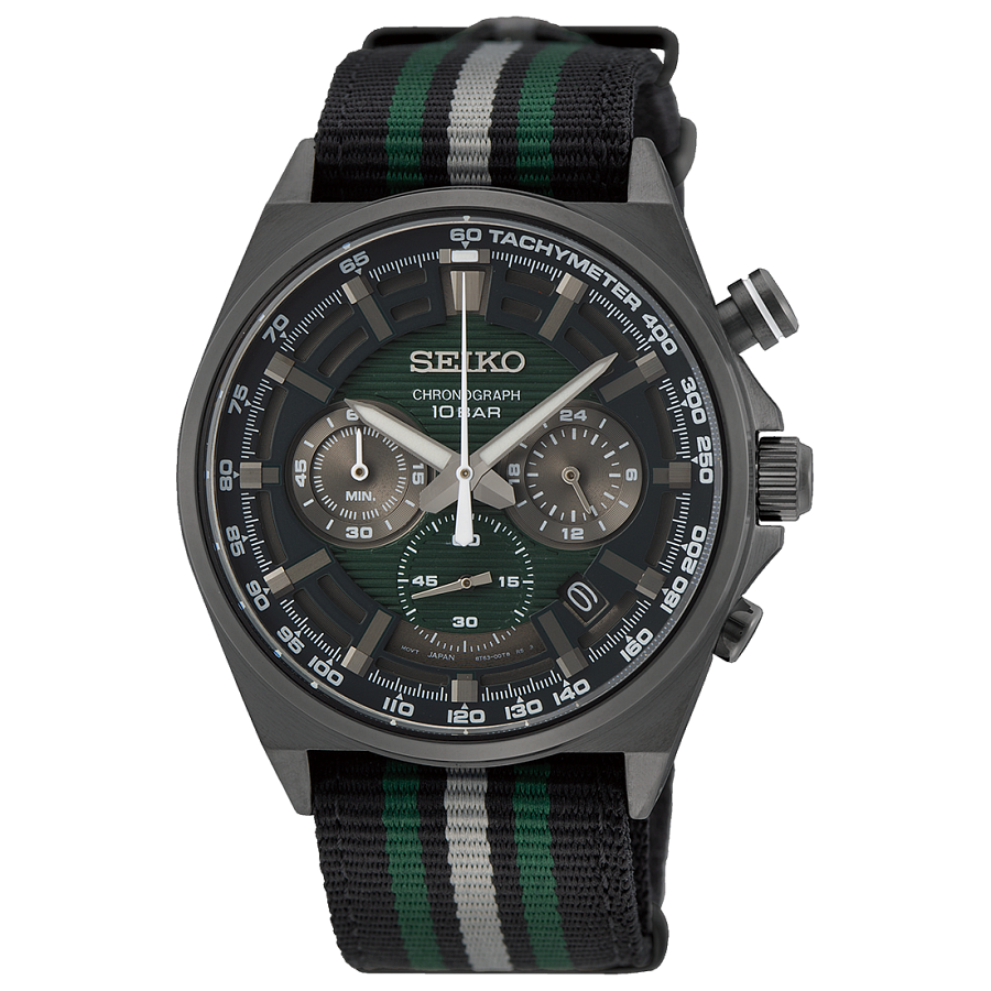 Часы Seiko Conceptual Series Sports SSB411P1 — мужские, зеленый