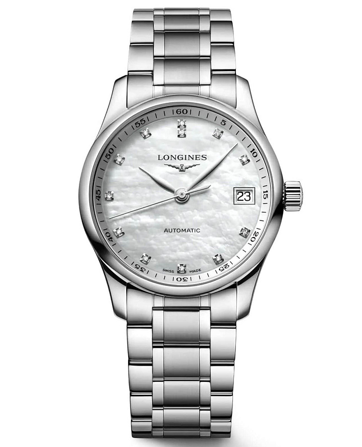 Часы Longines Master Collection L2.357.4.87.6 — женские, перламутровый