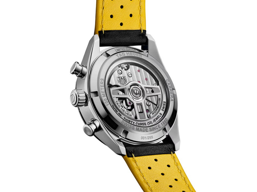 Часы TAG Heuer Carrera Chronograph Tourbillon x Porsche Panamericana CBS5012.FC6571 — механические, металл сталь