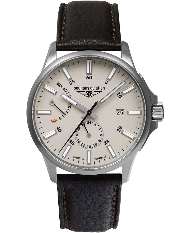 Часы Bauhaus Aviation 28605 — мужские, бежевый