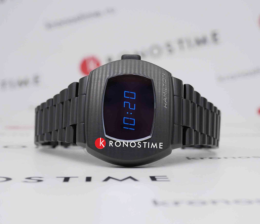 Часы Hamilton American Classic PSR Digital 74 H52404131 — антрацитовый, сталь