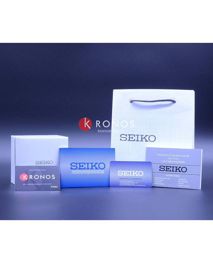 Часы Seiko SSH073J1 — титановый c pvd покрытием, мужские