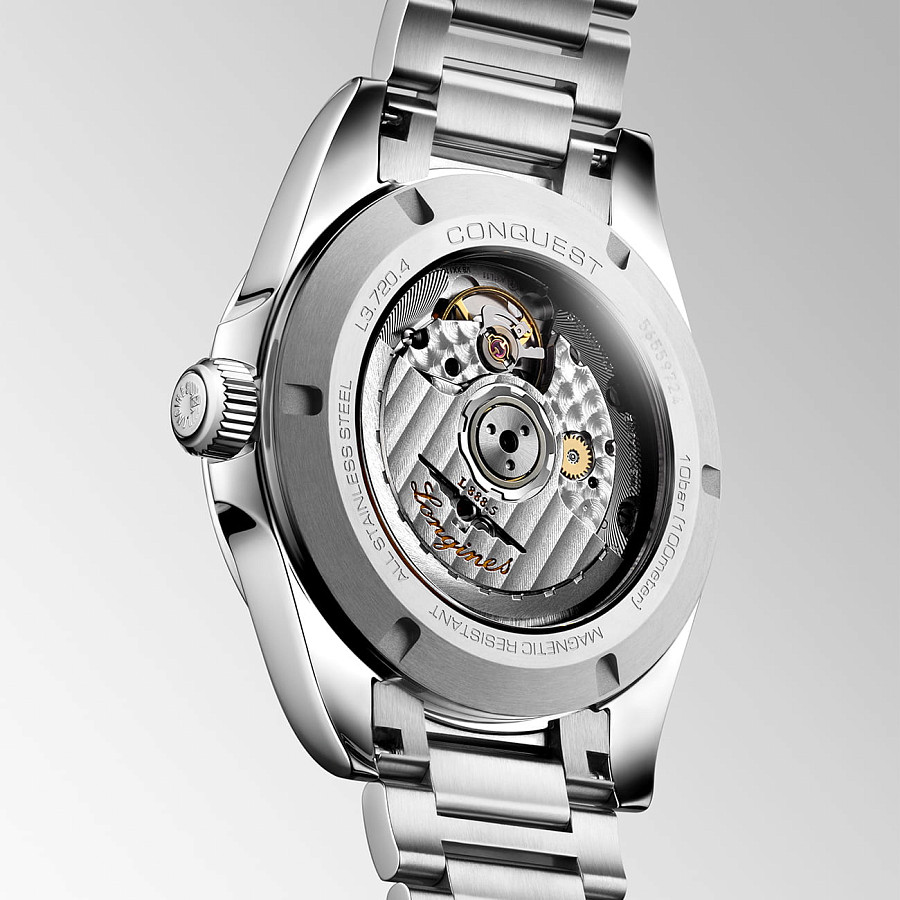 Часы Longines Conquest L3.720.4.72.6 — металл сталь, Швейцария