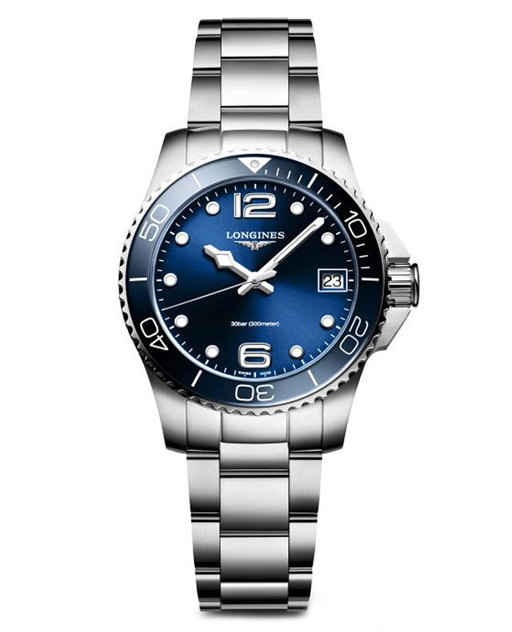 Часы Longines HydroConquest L3.370.4.96.6 — женские, синий