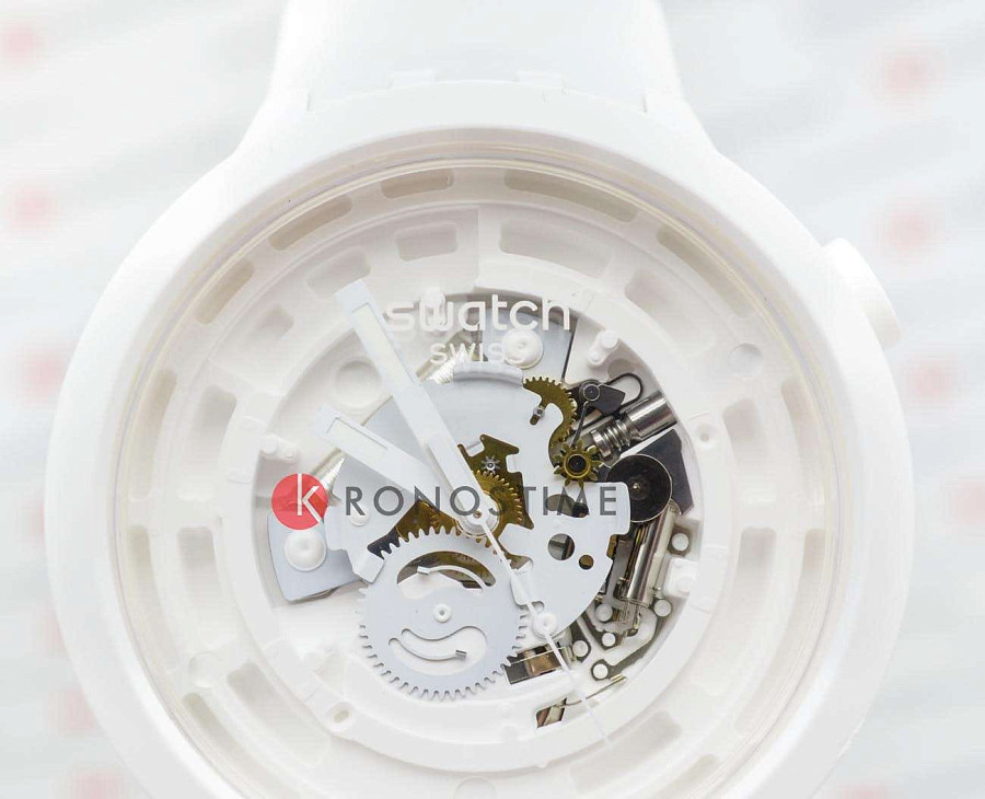 Часы Swatch Big Bold Bioceramic Lacquered SB03W100 — биокерамика, Швейцария