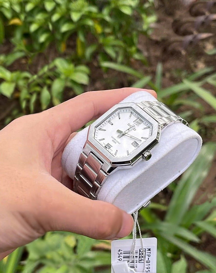 Часы Casio Collection MTP-B195D-7A — сталь металл, Япония