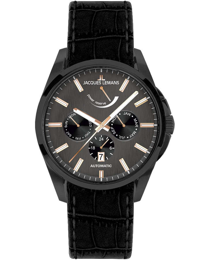 Часы Jacques Lemans Derby 1-2204K — мужские, серый