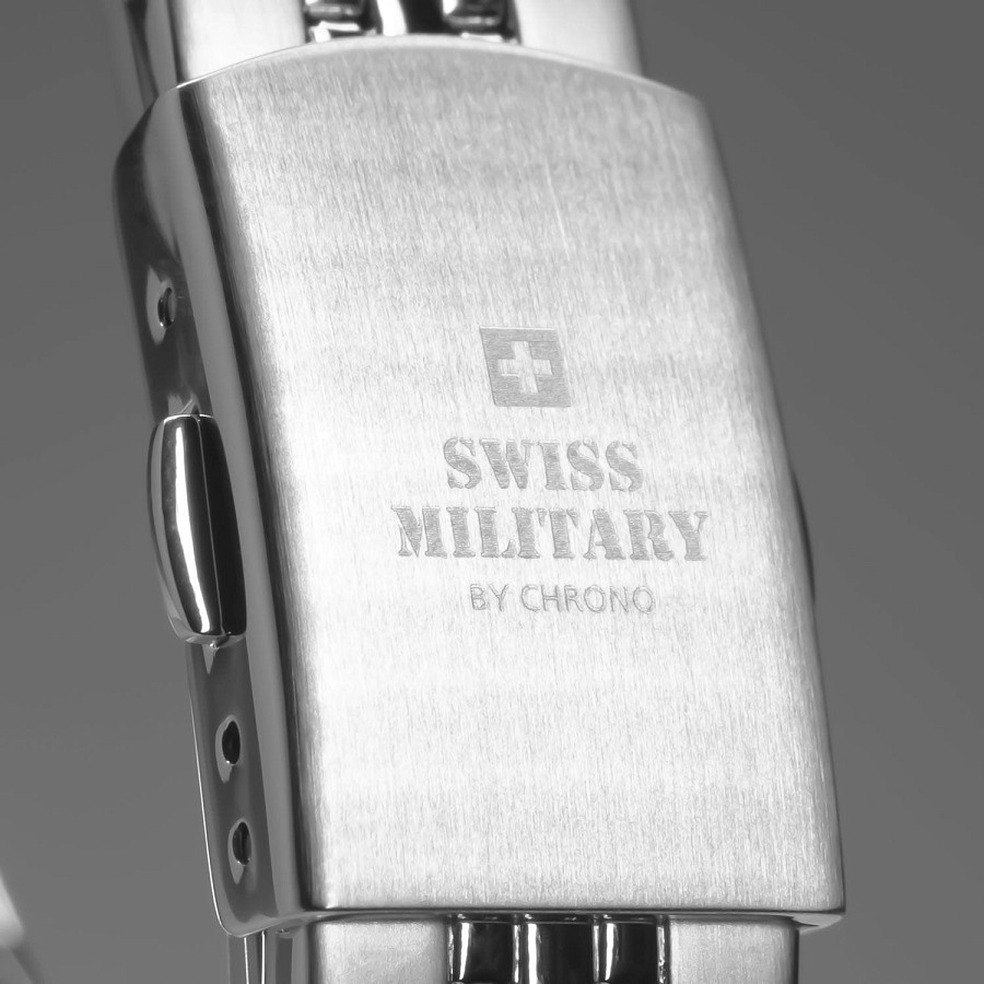 Часы Swiss Military by Chrono Сверхточные SM34066.01 — нержавеющая сталь, женские