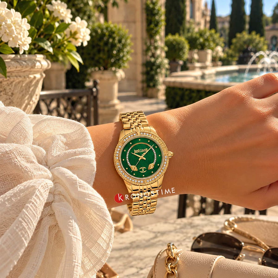 Часы Just Cavalli Neive JC1L275M0055 — нержавеющая сталь с pvd-покрытием, женские