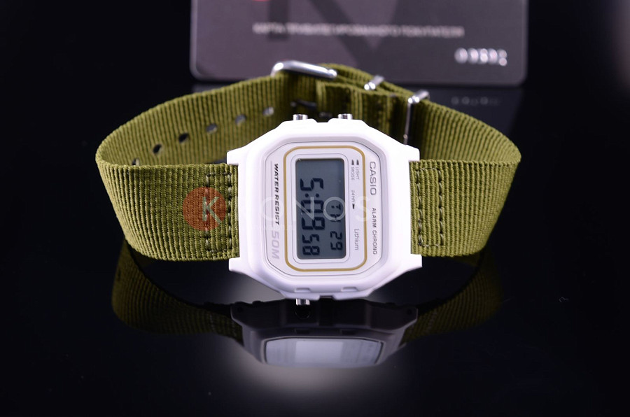 Часы Casio Illuminator W-59B-3A — кварцевые, пластик