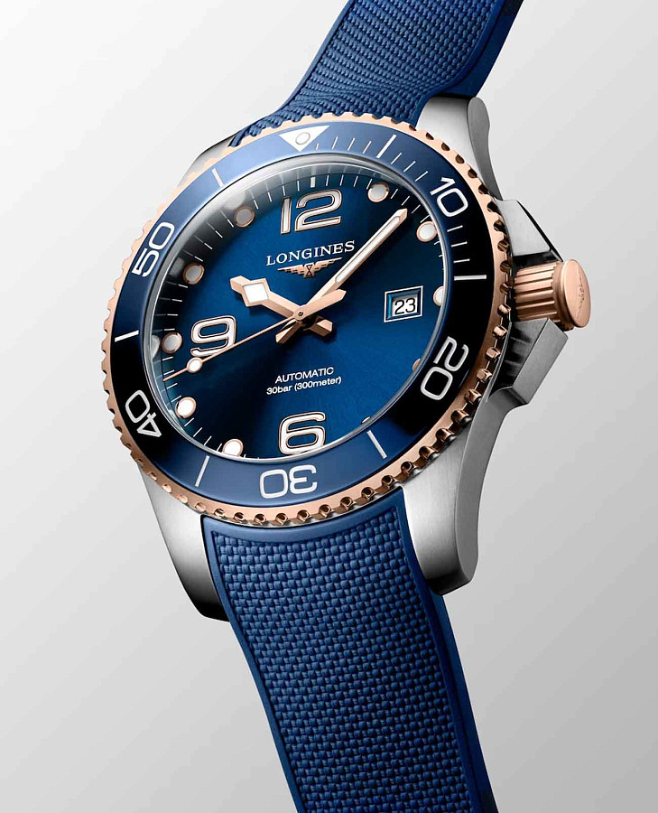 Часы Longines HydroConquest L3.782.3.98.9 — каучук, мужские