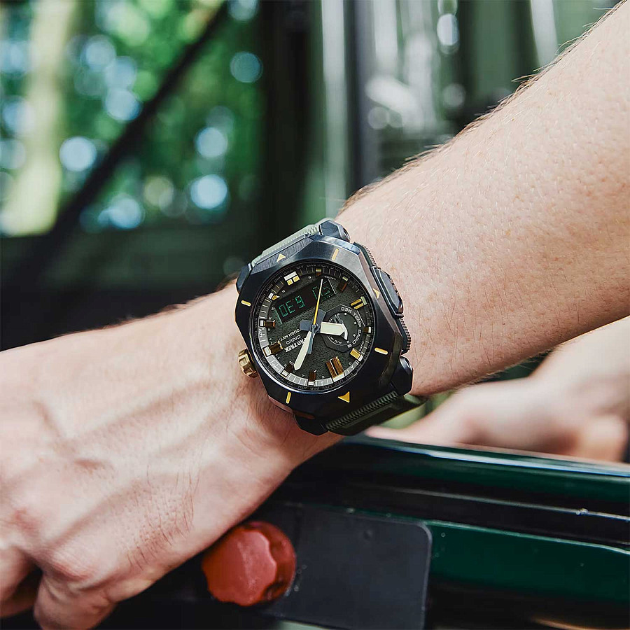 Часы Casio Pro Trek PRW-6900Y-3ER — кварцевые, сталь металл