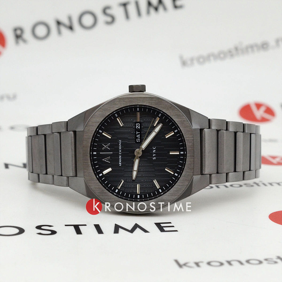 Часы Armani Exchange Sync AX4300 — кварцевые, металл сталь