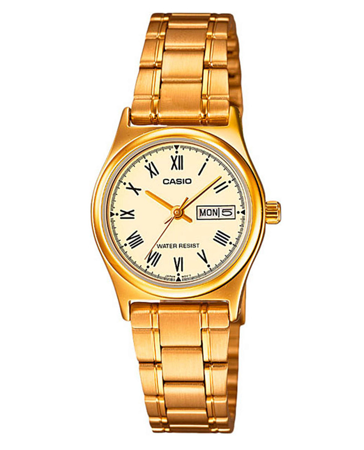 Часы Casio Collection LTP-V006G-9B — женские, шампань