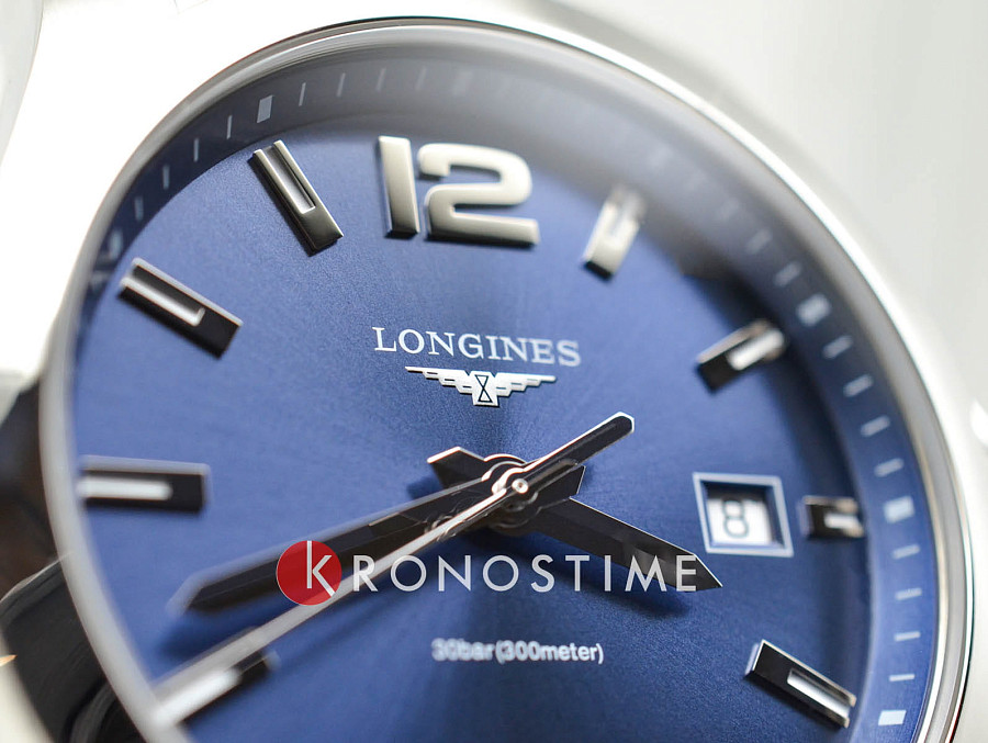 Часы Longines Conquest L3.759.4.96.6 — нержавеющая сталь, мужские